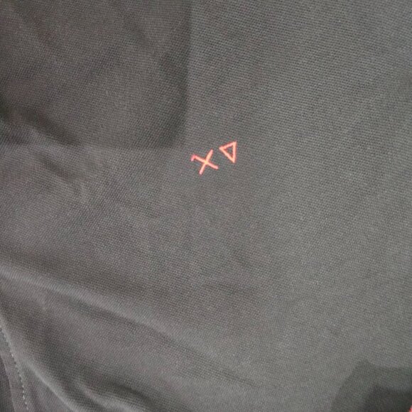 Sun68 Mens Polo Shirt - Dark Gray With Neon Green & Pink Accents size XXL - Picture 4 of 7